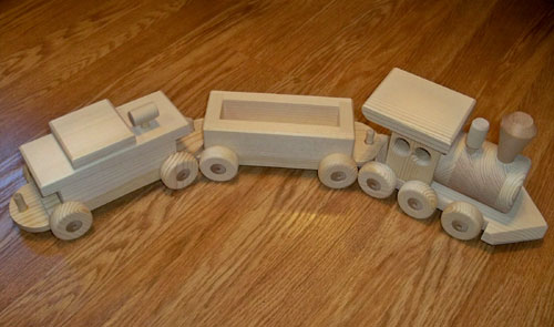 Handmade Wooden Toy Train