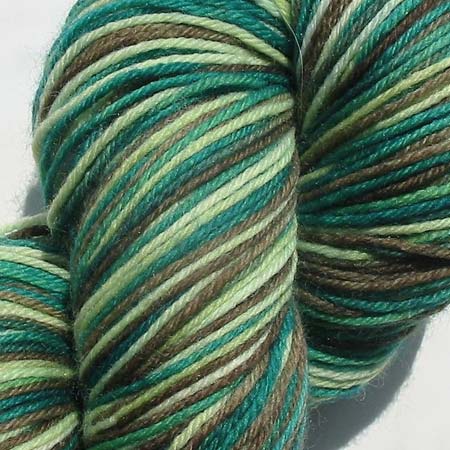 Hand-Dyed Green Sock Yarn