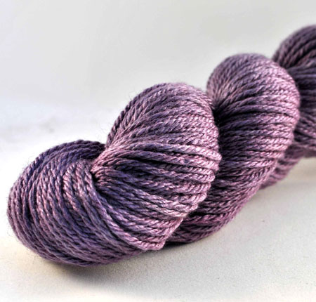 Purple Merino and Silk Yarn